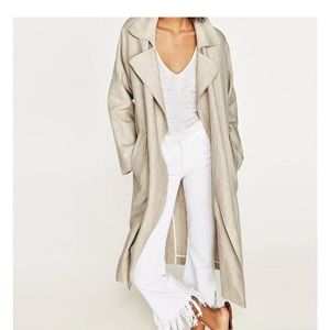 Zara Linen Trench Coat